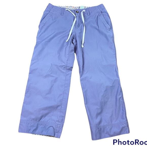 Horny Toad Lavender Cropped Casual Pants Sz 2 Cotton Nylon Blend - Picture 1 of 7